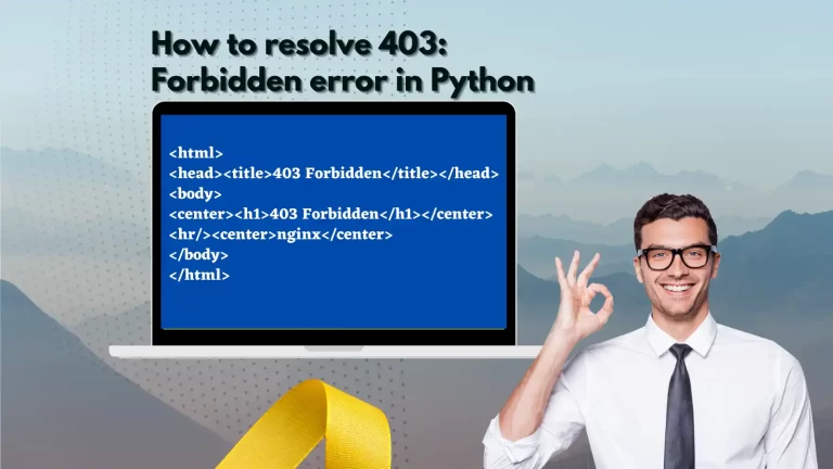 How to resolve 403: Forbidden error in Python